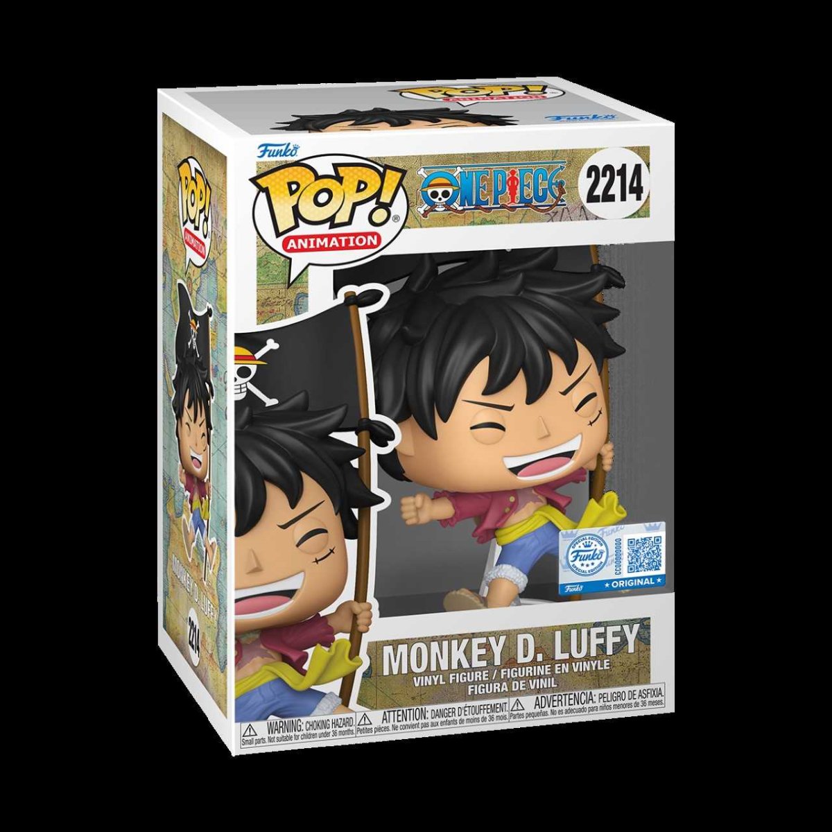 ONE PIECE LUFFY W/FLAG POP FIGURE - immagine 2