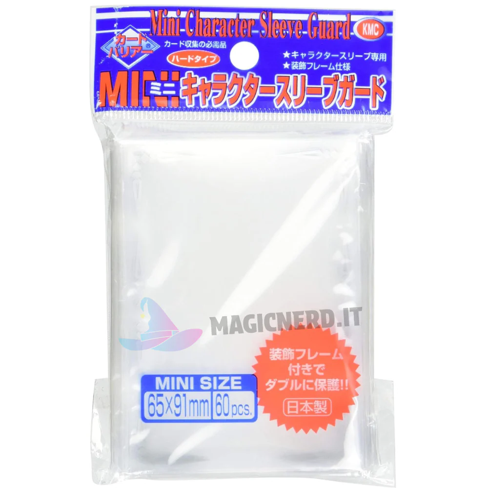 KMC - Confezione 60 Character Sleeves Mini Guard Clear with Florals - immagine 2